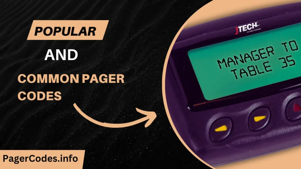 Popular and Common Pager Codes 